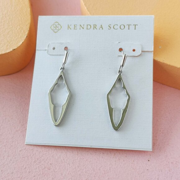 Kendra Scott Jewelry - Kendra Scott - Elongated Abbie Silver Open Frame Earrings